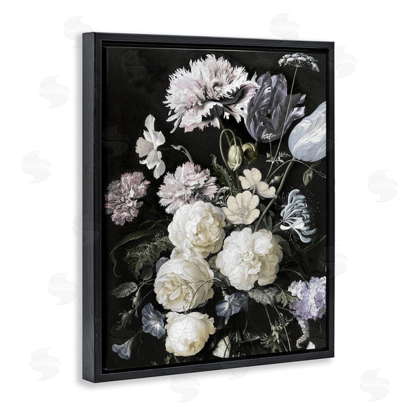 Stupell Industries Angela McQueen | Classical Flower Arrangement Vintage Faded Tones Busy Florals Wall Art