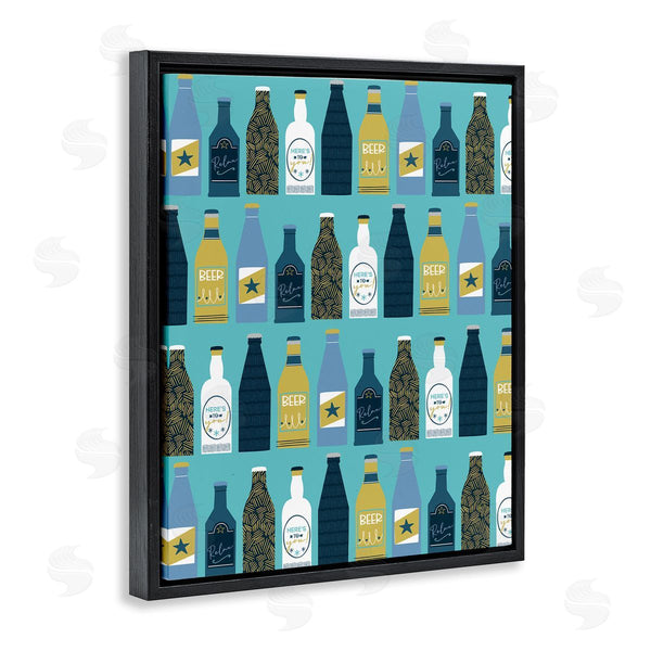 Stupell Industries Angela Nickeas | Arranged Beer Bottles