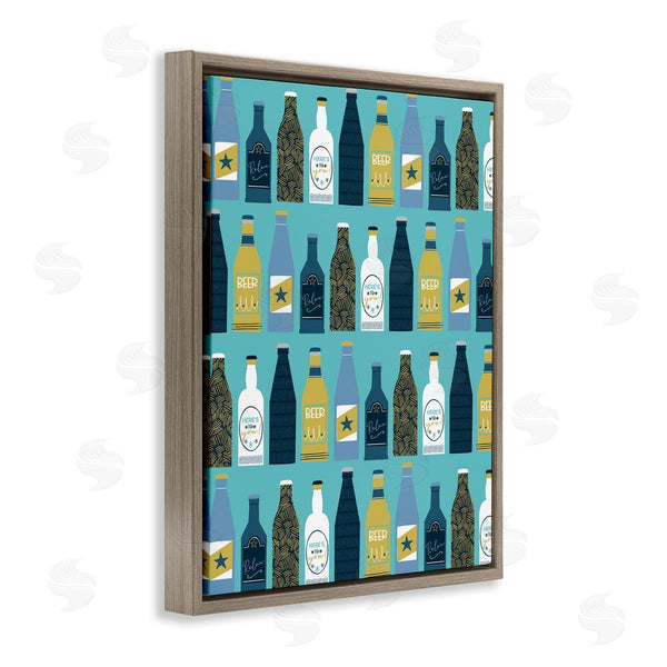 Stupell Industries Angela Nickeas | Arranged Beer Bottles