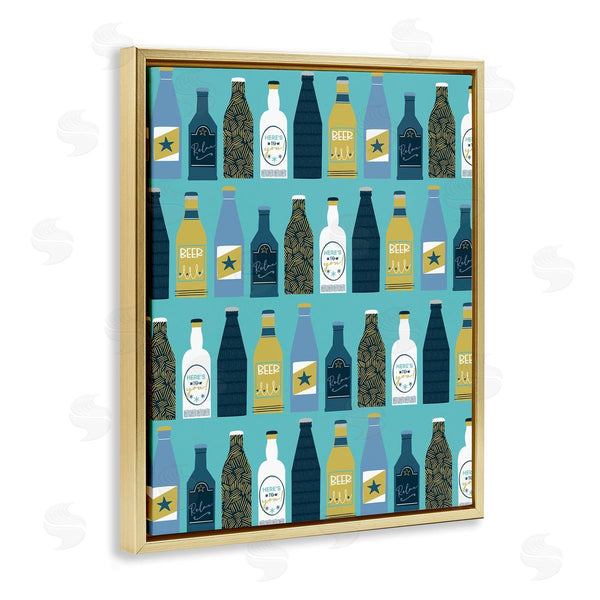 Stupell Industries Angela Nickeas | Arranged Beer Bottles