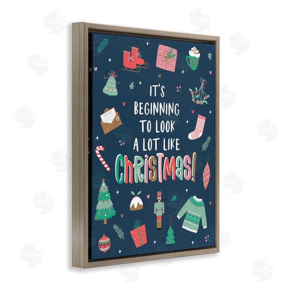 Stupell Industries Angela Nickeas | Beginning To Look Like Christmas Varied Festive Details Wall Art