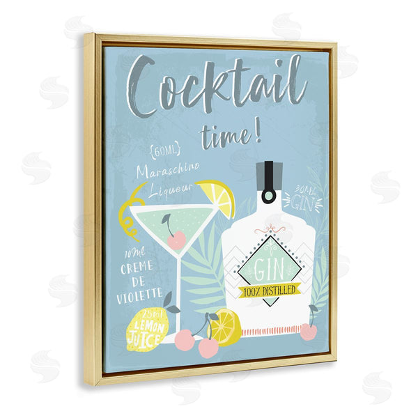 Stupell Industries Angela Nickeas | Cocktail Time Gin Recipe