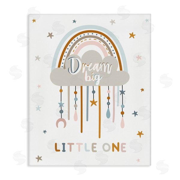 stupell industries Angela Nickeas | Dream Big Little One Nursery Rainbow Clouds Wall Art