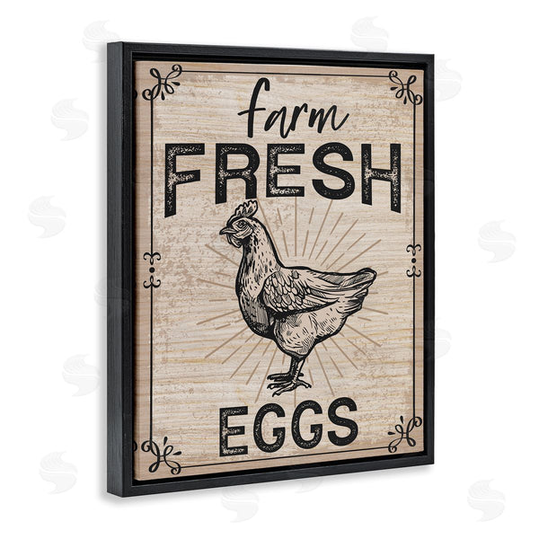 Stupell Industries Angela Nickeas | Farm Fresh Eggs Vintage Hen Wall Art