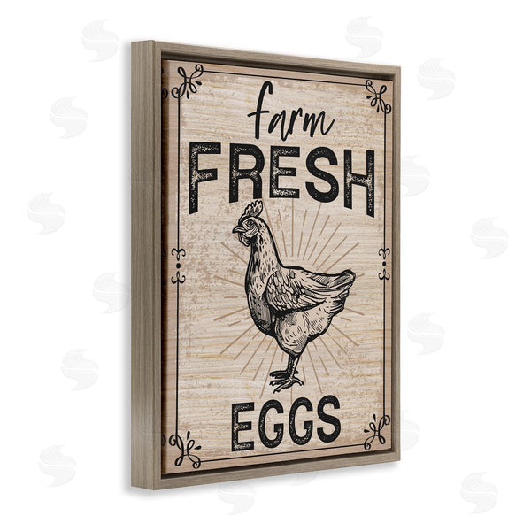 Stupell Industries Angela Nickeas | Farm Fresh Eggs Vintage Hen Wall Art