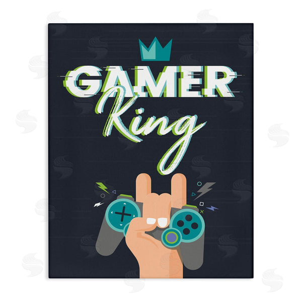 stupell industries Angela Nickeas | Gamer King Video Game Phrase