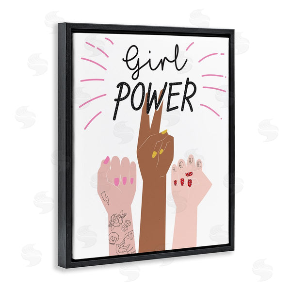 Stupell Industries Angela Nickeas | Girl Power Raised Fists