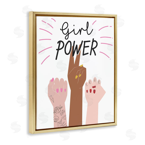 Stupell Industries Angela Nickeas | Girl Power Raised Fists