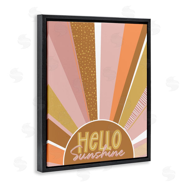 Stupell Industries Angela Nickeas | Hello Sunshine Phrase Patterned Summer Sunrays Wall Art