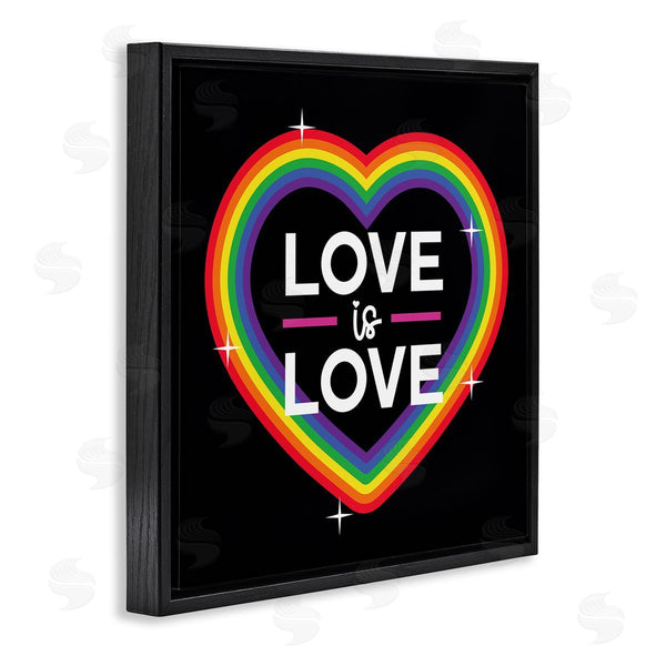 Stupell Industries Angela Nickeas | Love Rainbow Heart Pride Wall Art
