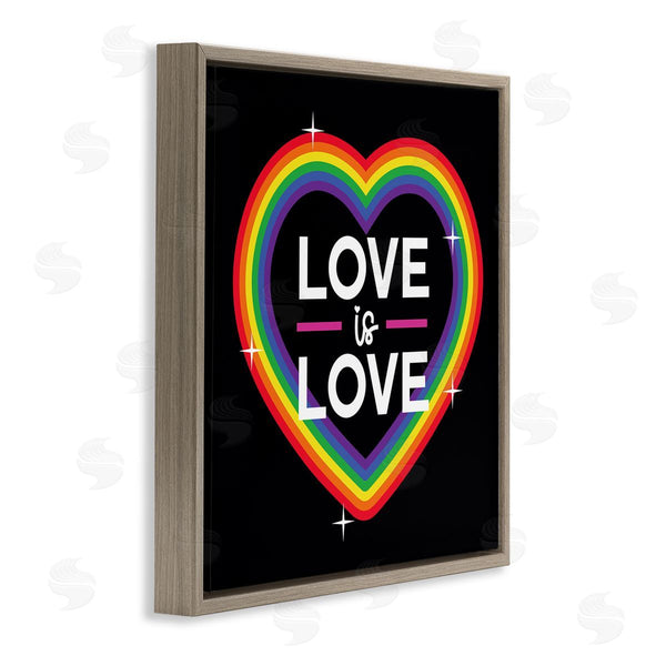 Stupell Industries Angela Nickeas | Love Rainbow Heart Pride Wall Art