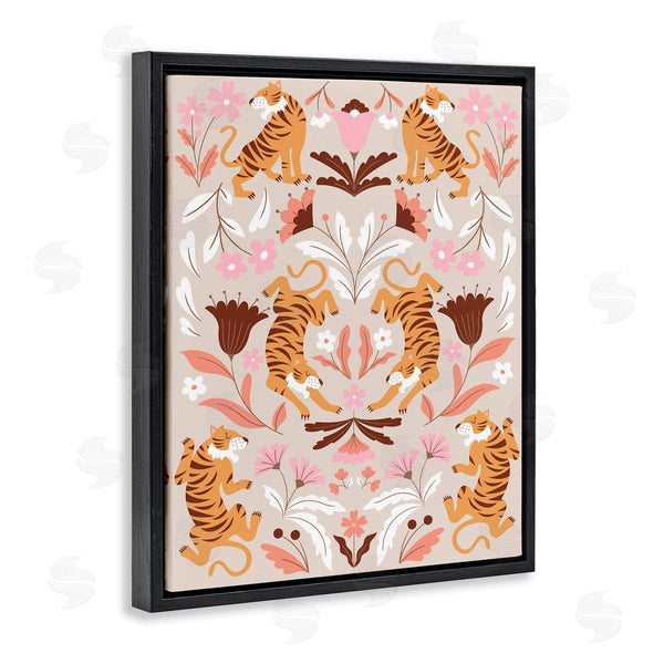 Stupell Industries Angela Nickeas | Mirrored Boho Tigers