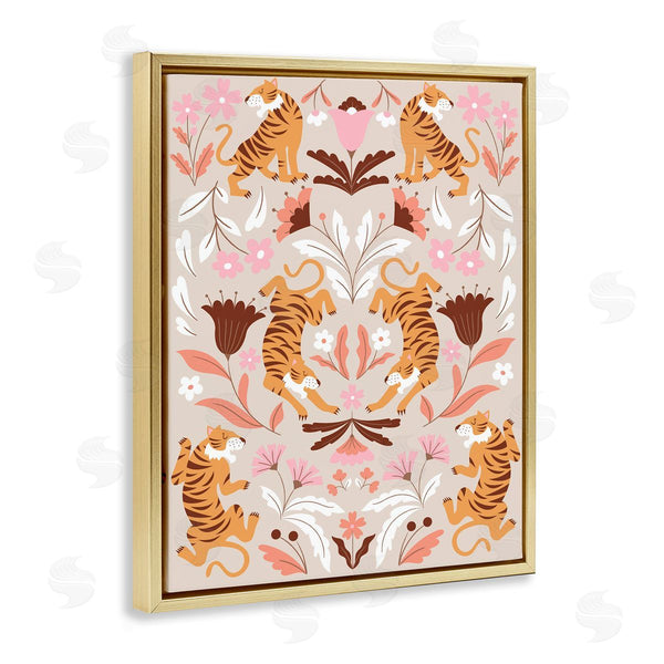Stupell Industries Angela Nickeas | Mirrored Boho Tigers
