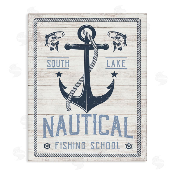 stupell industries Angela Nickeas | Nautical Fishing School