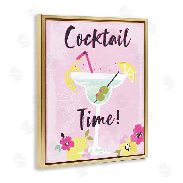Stupell Industries Angela Nickeas | Pink Cocktail Time