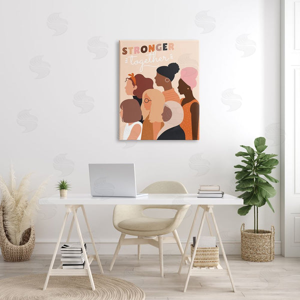 Stupell Industries Angela Nickeas | Stronger Together Inclusive Phrase Group Of Women Wall Art