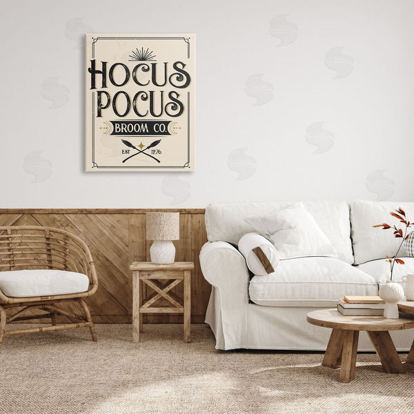 Stupell Industries Angela Nickeas | Vintage Hocus Pocus Broom Sign Wall Art