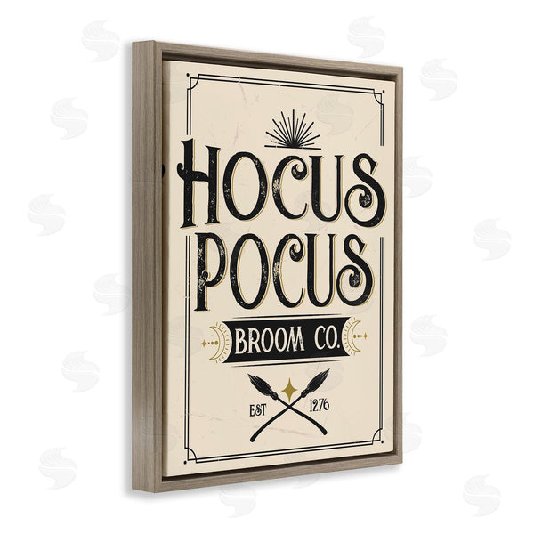 Stupell Industries Angela Nickeas | Vintage Hocus Pocus Broom Sign Wall Art