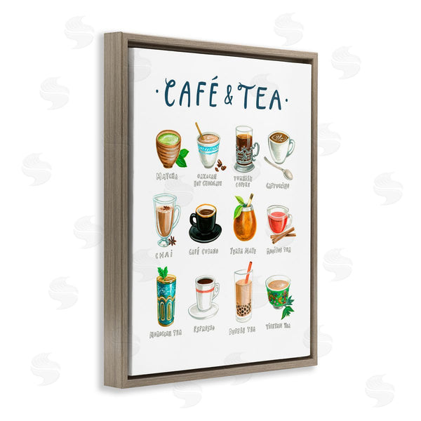 Stupell Industries Angela Steahling | Cafe & Tea Types Wall Art