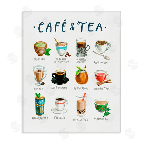 stupell industries Angela Steahling | Cafe & Tea Types Wall Art