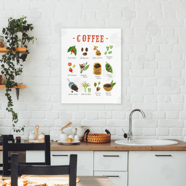 Stupell Industries Angela Steahling | Coffee Beans Origins Wall Art