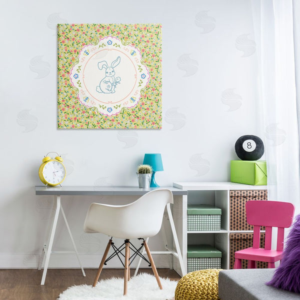 Stupell Industries Angela Steahling | Floral Spring Bunny & Sprig Wall Art