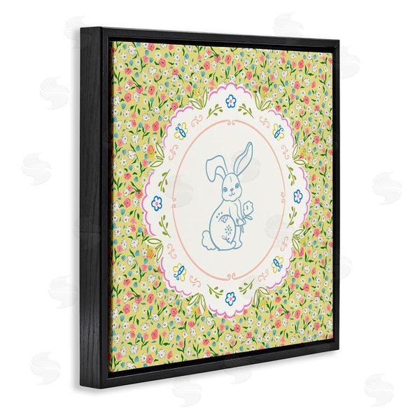 Stupell Industries Angela Steahling | Floral Spring Bunny & Sprig Wall Art