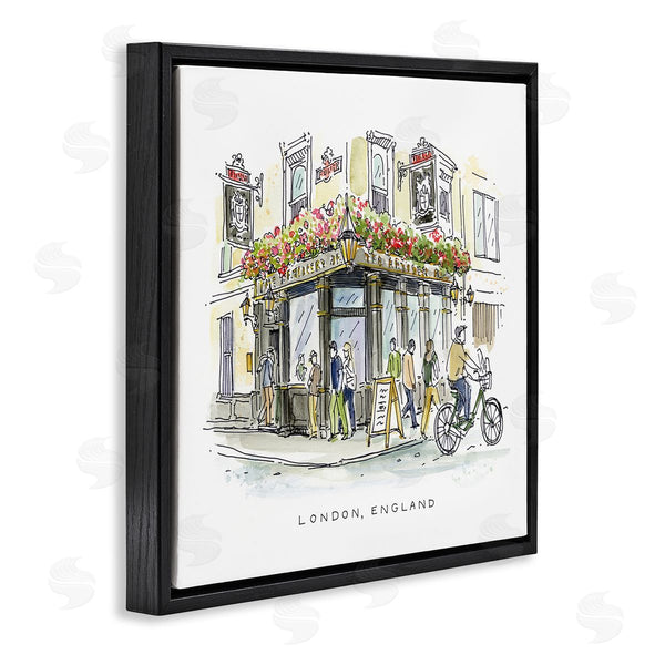 Stupell Industries Angela Steahling | London England Street Corner