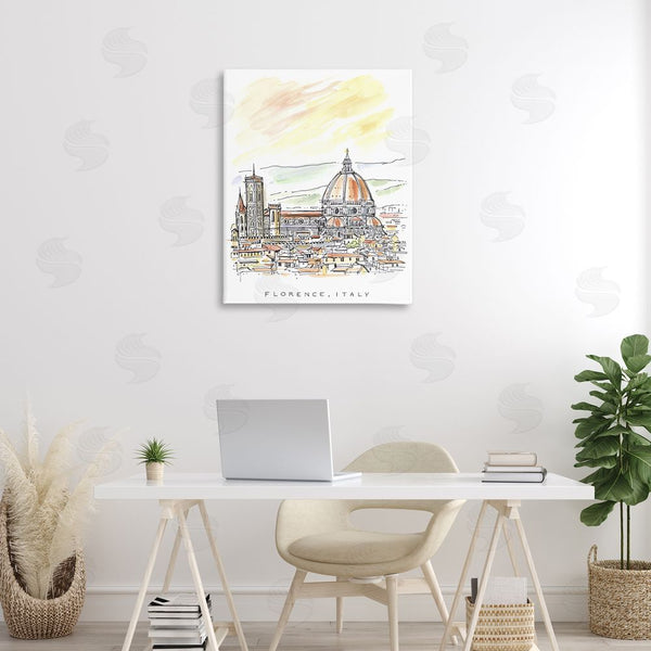 Stupell Industries Angela Steahling | Minimal Florence Skyline Wall Art