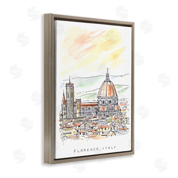 Stupell Industries Angela Steahling | Minimal Florence Skyline Wall Art