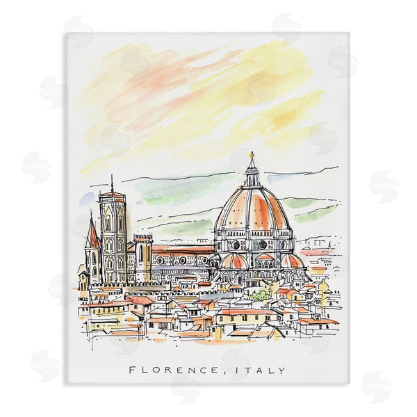 stupell industries Angela Steahling | Minimal Florence Skyline Wall Art