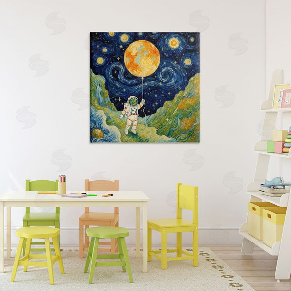 Stupell Industries Angie Hawke | Impressionist Astronaut In Space Wall Art