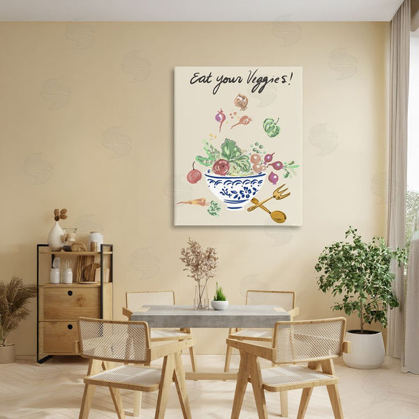 Stupell Industries Ani Del Sol | Eat Your Veggies Bowl Wall Art