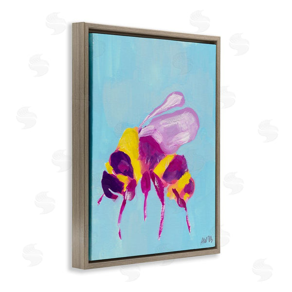 Stupell Industries Ania Zwara | Honey Bee On Blue Wall Art