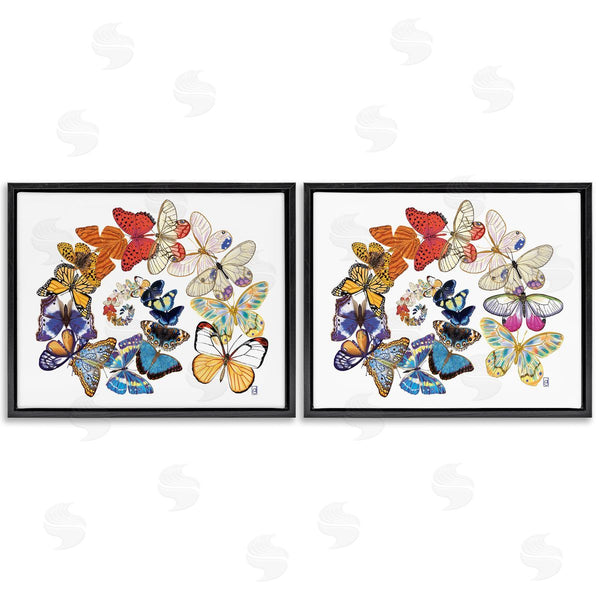 Stupell Industries Ann Jasperson | Fly Away Butterfly Spirals Wall Art