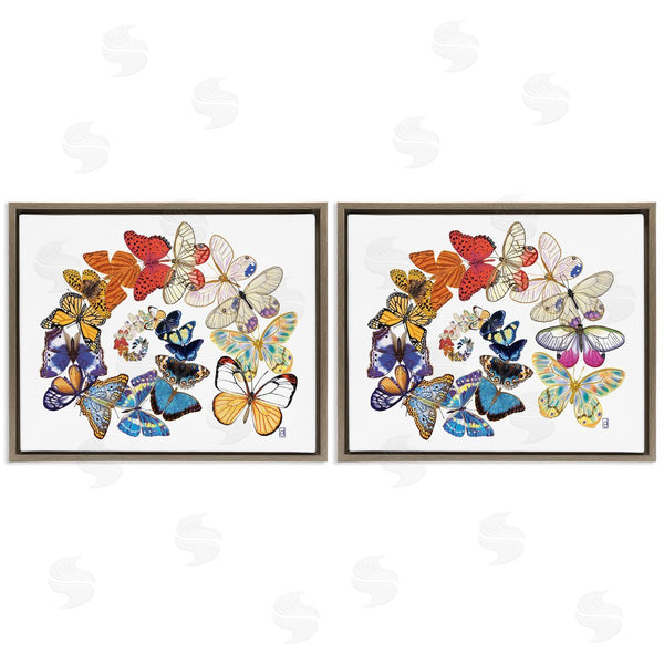 Stupell Industries Ann Jasperson | Fly Away Butterfly Spirals Wall Art