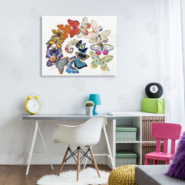 Stupell Industries Ann Jasperson | Flying Butterfly Spiral Wall Art