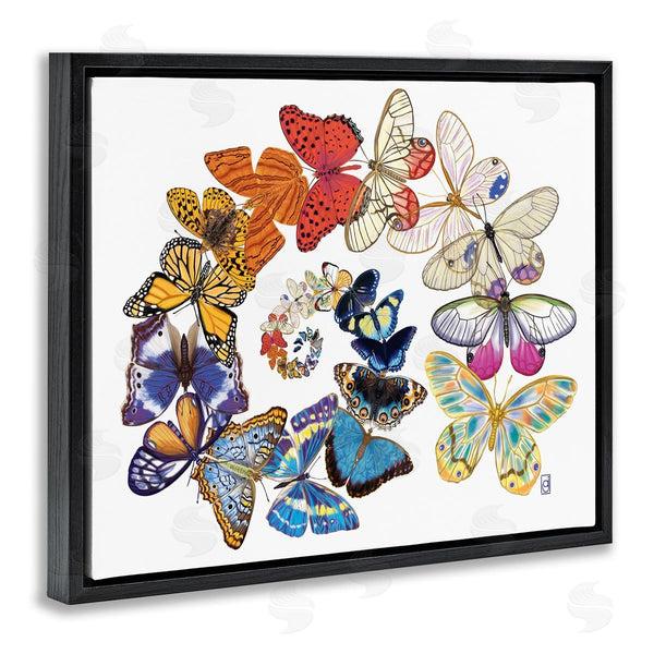 Stupell Industries Ann Jasperson | Flying Butterfly Spiral Wall Art