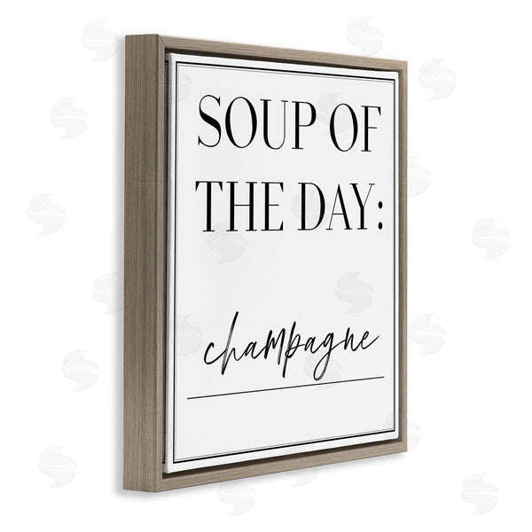 Stupell Industries Anna Hambly | Soup Of Day Is Champagne
