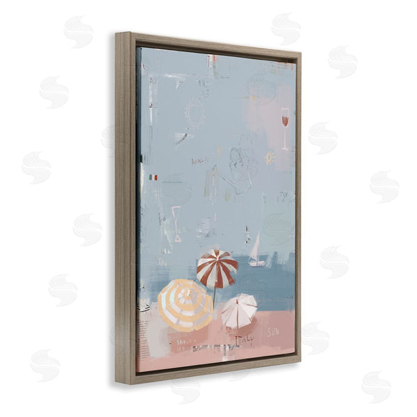 Stupell Industries Anna Lischenko | Abstract Coastal Beach Vacation