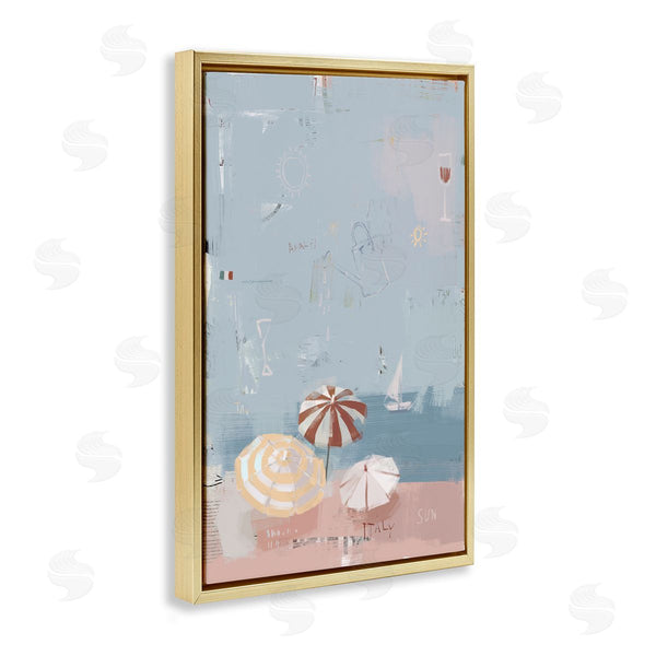 Stupell Industries Anna Lischenko | Abstract Coastal Beach Vacation