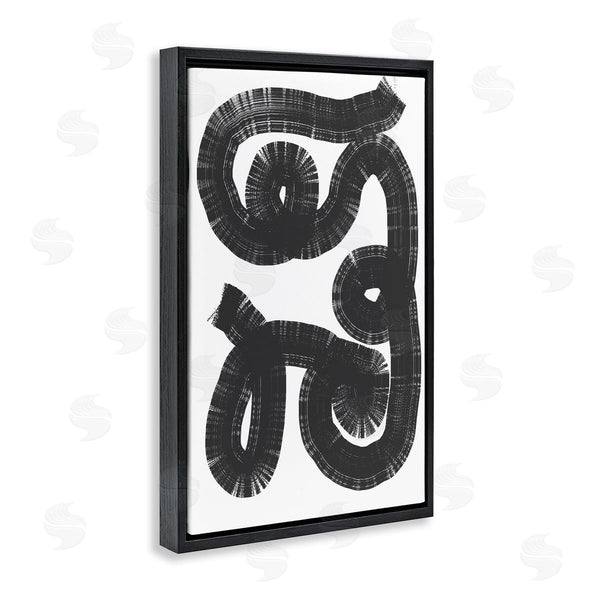 Stupell Industries Anna Lischenko | Black And White Spiral