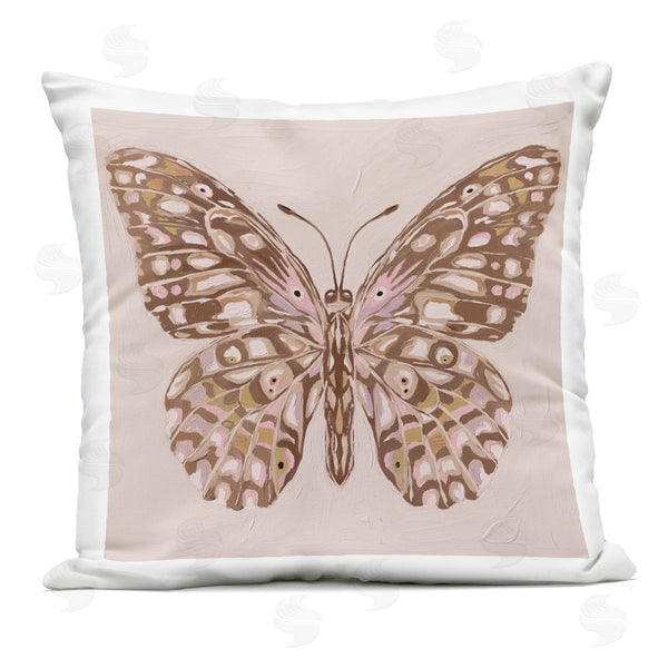 Stupell Industries Anna Lischenko | Butterfly Wings In Neutral Printed Throw Pillow