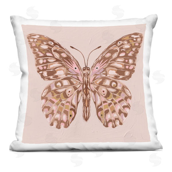 stupell industries Anna Lischenko | Butterfly Wings in Neutral Printed Throw Pillow