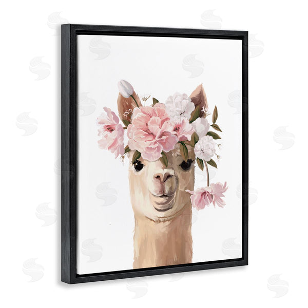 Stupell Industries Anna Lischenko | Llama With Soft Flowers