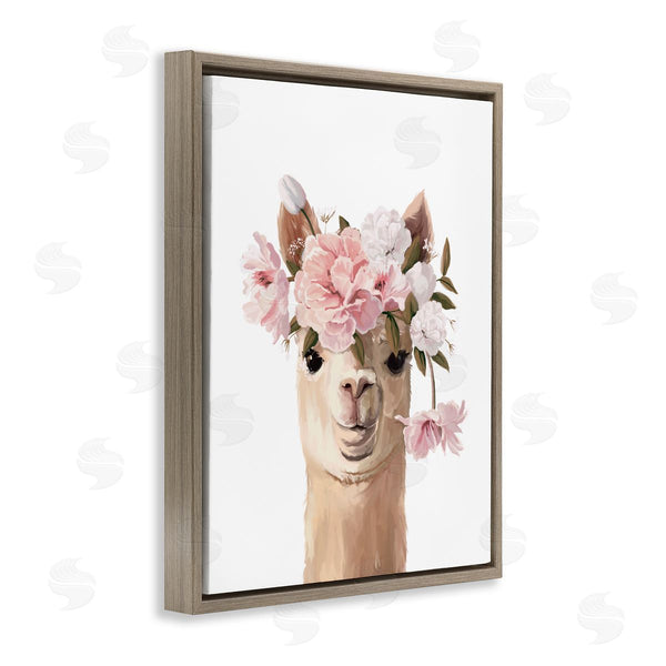 Stupell Industries Anna Lischenko | Llama With Soft Flowers