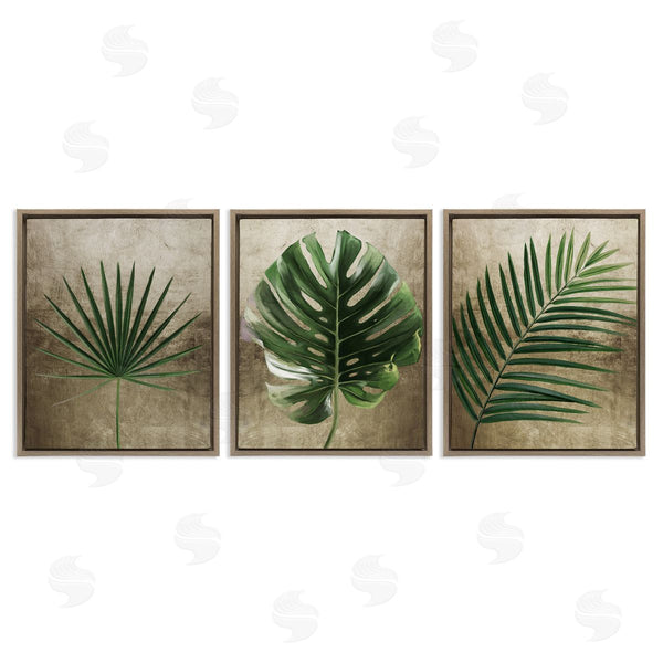 Stupell Industries Anna Lischenko | Rustic Earthy Tropical Leaves
