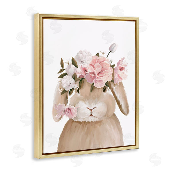 Stupell Industries Anna Lischenko | Soft Bunny & Flowers