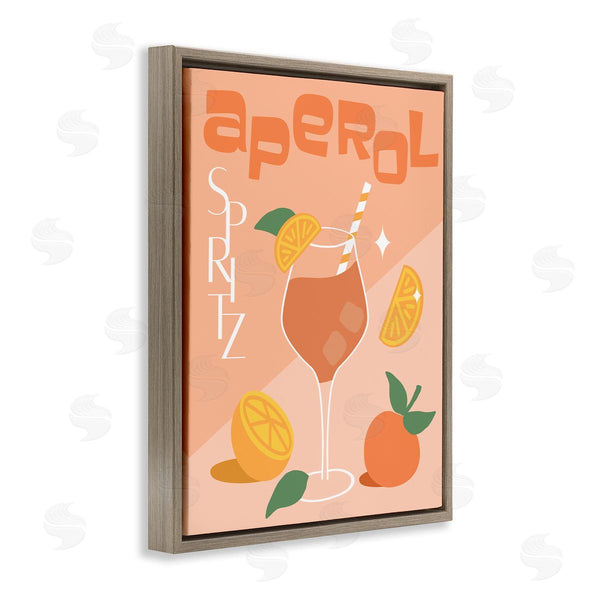 Stupell Industries Anna Quach | Aperol Spritz Typography Wall Art
