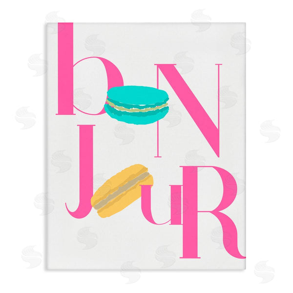 stupell industries ANNA QUACH | Bonjour Macarons Typography